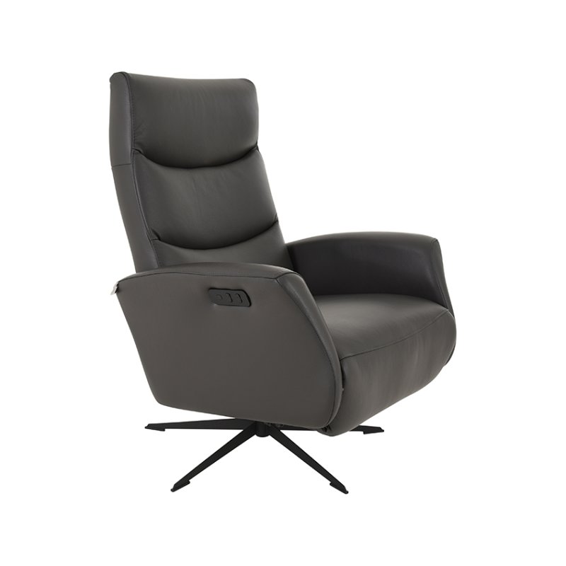 Ebba Electric Recliner in Anthracite Leather Ebba Electric Recliner in Anthracite Leather