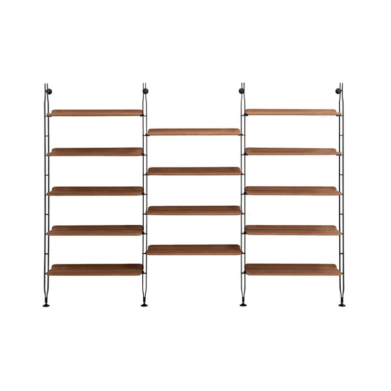 Kartell Adam Wood by Philippe Starck 14 Shelf Bookcase Dark Wood Kartell Adam Wood by Philippe Starck 14 Shelf Bookcase Dark Wood