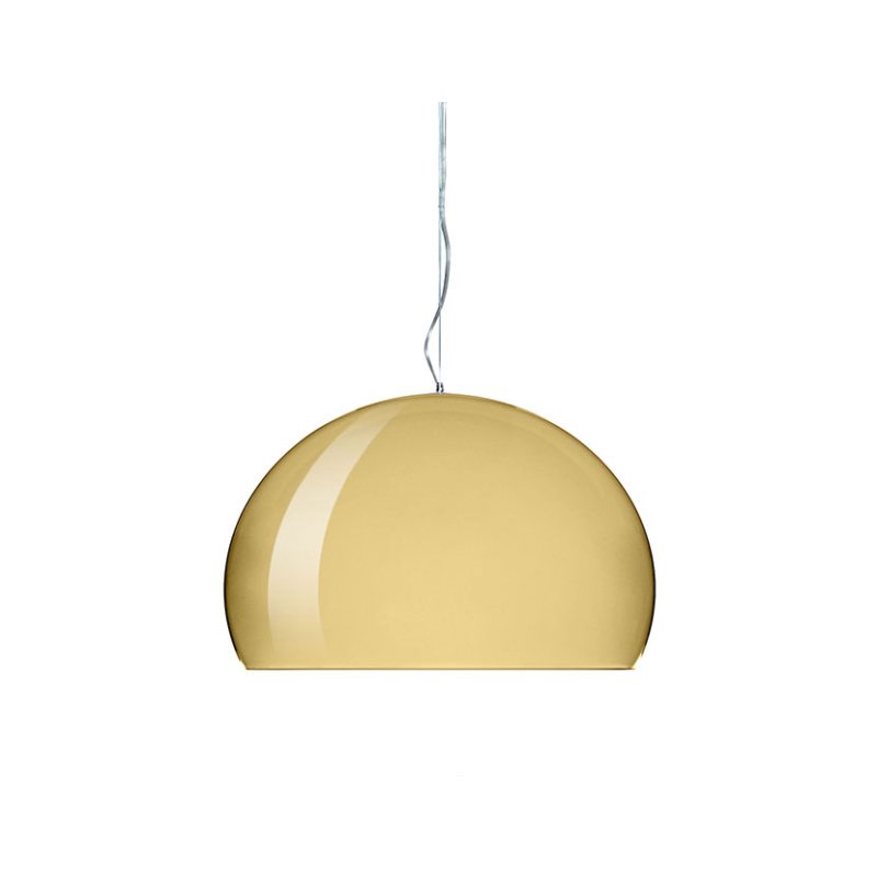 Kartell Fly by Ferruccio Laviani Big Metal Gold Lamp Kartell Fly by Ferruccio Laviani Big Metal Gold Lamp