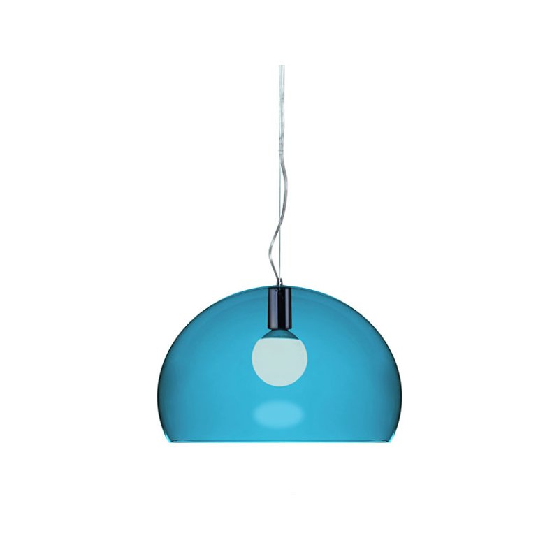 Kartell Fly by Ferruccio Laviani Petrol Blue Lamp Kartell Fly by Ferruccio Laviani Petrol Blue Lamp