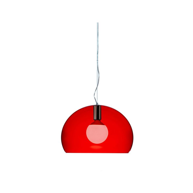 Kartell Fly by Ferruccio Laviani Small Red Lamp Kartell Fly by Ferruccio Laviani Small Red Lamp