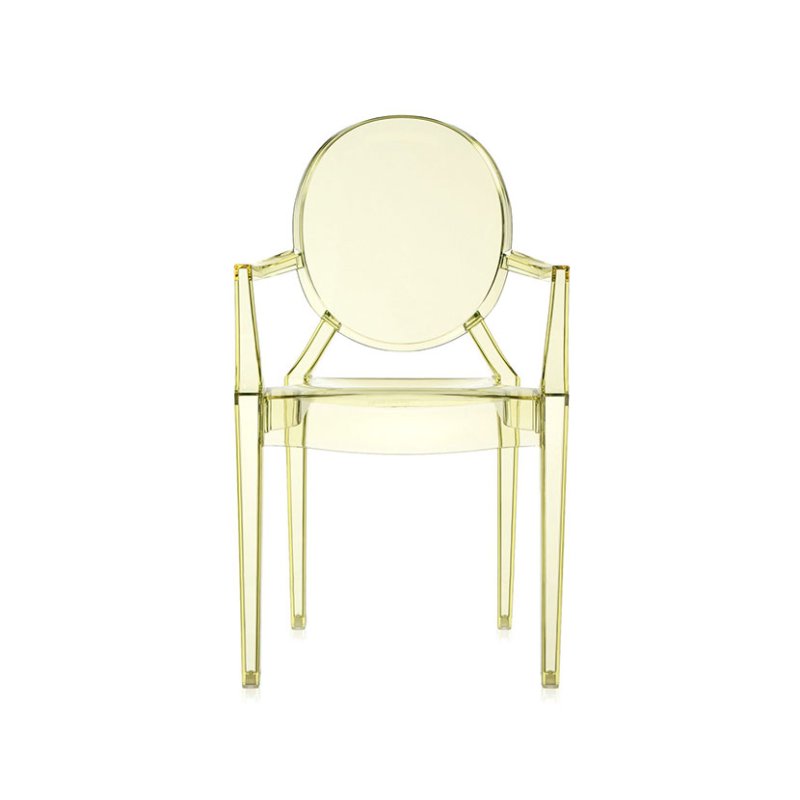 Kartell Louis Ghost by Philippe Starck Straw Yellow Chair Kartell Louis Ghost by Philippe Starck Straw Yellow Chair