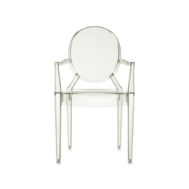 Kartell Louis Ghost by Philippe Starck Crystal Green Chair Kartell Louis Ghost by Philippe Starck Crystal Green Chair