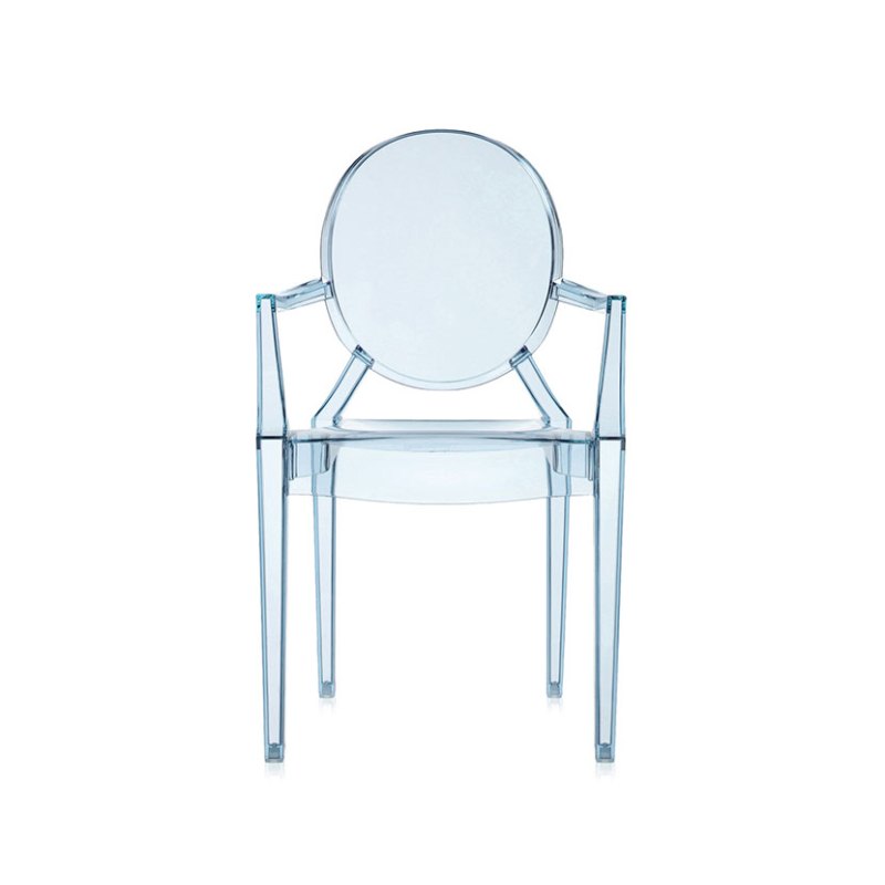 Kartell LouLou Ghost by Philippe Starck Transparent Blue Child Chair Kartell LouLou Ghost by Philippe Starck Transparent Blue Child Chair