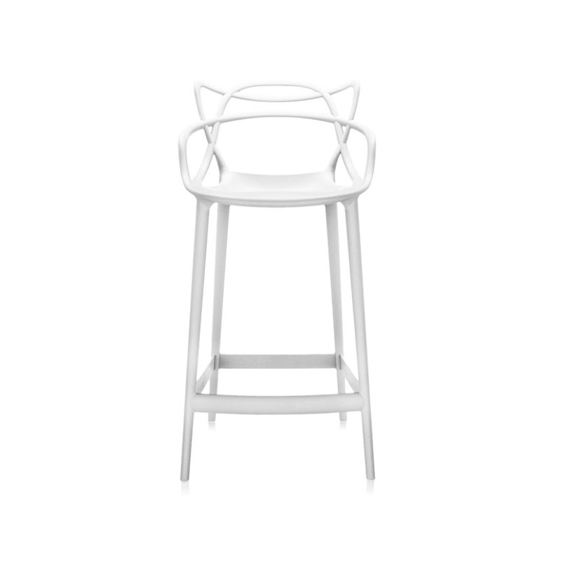 Kartell Masters by Phillippe Starck Stool H.65 White Kartell Masters by Phillippe Starck Stool H.65 White