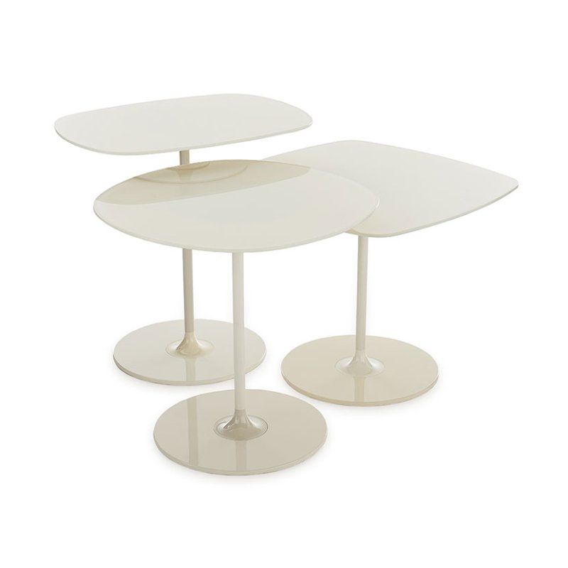 Kartell Thierry by Piero Lissoni Trio Coffee Tables White Kartell Thierry by Piero Lissoni Trio Coffee Tables White