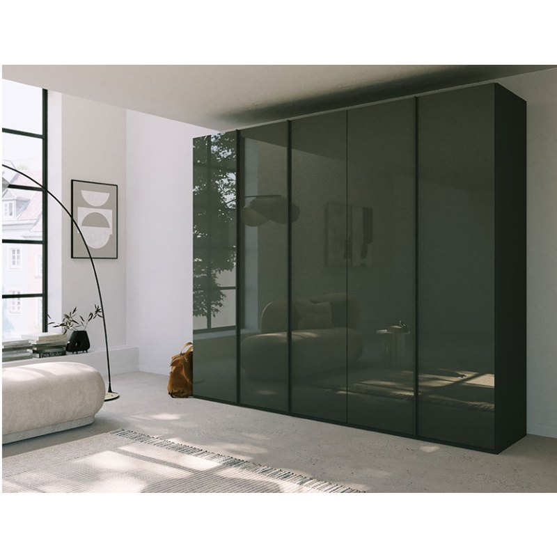 Rauch Maya 5 Door Colour Glass Wardrobe Rauch Maya 5 Door Colour Glass Wardrobe