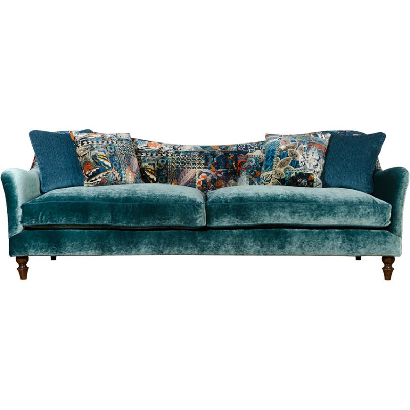 Spink & Edgar Tiffany Fabric Grand Sofa Spink & Edgar Tiffany Fabric Grand Sofa