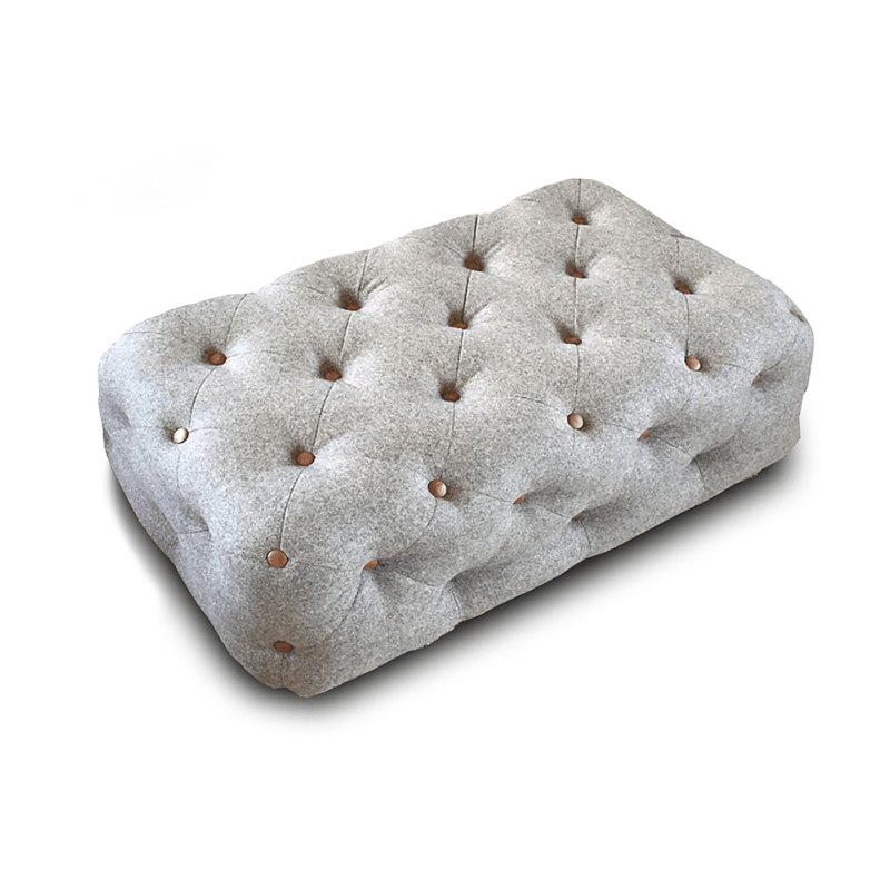 Rectangle Button Footstool Rectangle Button Footstool