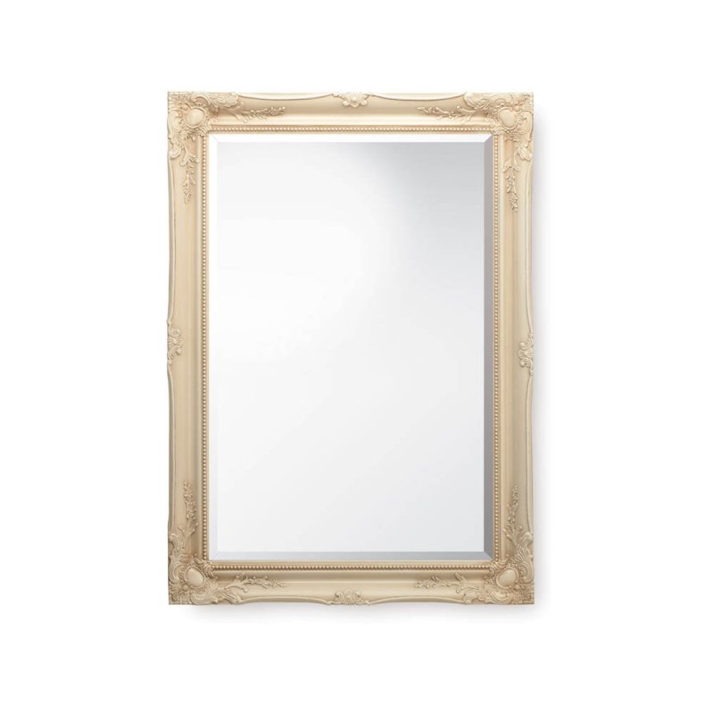 Classic Swept Frame Ornate Mirror - Ivory Classic Swept Frame Ornate Mirror - Ivory