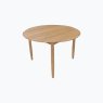 Malin Dining Mid Modern Round Extending Dining Table 110-140cm