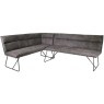 Pecos Left Hand Grey Corner Bench