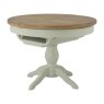 Hunningham Grand Painted Round Butterfly Extending Dining Table