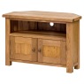 Hemingford Oak Corner TV Unit with Doors