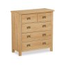 Fairfax Compact Bedroom Oak 2 Over 3 Chest of Drawers