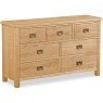 Fairfax Compact Bedroom Oak 3 Over 4 Chest of Drawers