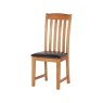 Fairfax Oak Slat Back Chair - PU Seat