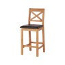 Barstool with Black Seat Pad Barstool with Black Seat Pad