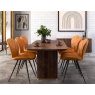 Crosby Walnut Dining Amory Dining Chair in Mustard