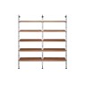 Kartell Adam Wood by Philippe Starck 10 Shelf Bookcase Dark Wood