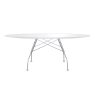 Kartell Glossy by Antonio Citterio Oval White Glass Table