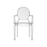 Kartell Louis Ghost by Philippe Starck Light Smoke Chair