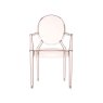 Kartell Louis Ghost by Philippe Starck Orange Sunset Chair