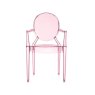 Kartell LouLou Ghost by Philippe Starck Transparent Pink Child Chair