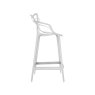 Kartell Masters by Phillippe Starck Stool H.65 White Kartell Masters by Phillippe Starck Stool H.65 White