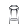 Kartell Masters by Phillippe Starck Stool H.65 Titanium Metallic Kartell Masters by Phillippe Starck Stool H.65 Titanium Metallic