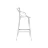 Kartell Masters by Phillippe Starck Stool H.75 White Kartell Masters by Phillippe Starck Stool H.75 White