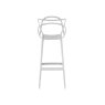 Kartell Masters by Phillippe Starck Stool H.75 White Kartell Masters by Phillippe Starck Stool H.75 White