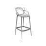 Kartell Masters by Phillippe Starck Stool H.75 Grey Kartell Masters by Phillippe Starck Stool H.75 Grey