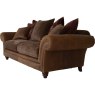 Carnegie 3 Seater Leather & Fabric Pillow Back Sofa Carnegie 3 Seater Leather & Fabric Pillow Back Sofa