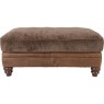 Carnegie Leather & Fabric Footstool Carnegie Leather & Fabric Footstool