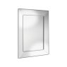 Angled Outer Frame All Glass Mirror