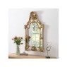 Gold Leafed Decorative Framed Crested Mirror Gold Leafed Decorative Framed Crested Mirror