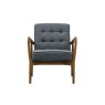 Bayside Mid-Century Modern Armchair - Dark Grey Linen Bayside Mid-Century Modern Armchair - Dark Grey Linen