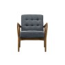 Bayside Mid-Century Modern Armchair - Dark Grey Linen Bayside Mid-Century Modern Armchair - Dark Grey Linen