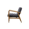 Bramble Antique Mid-Century Modern Ebony Armchair Bramble Antique Mid-Century Modern Ebony Armchair